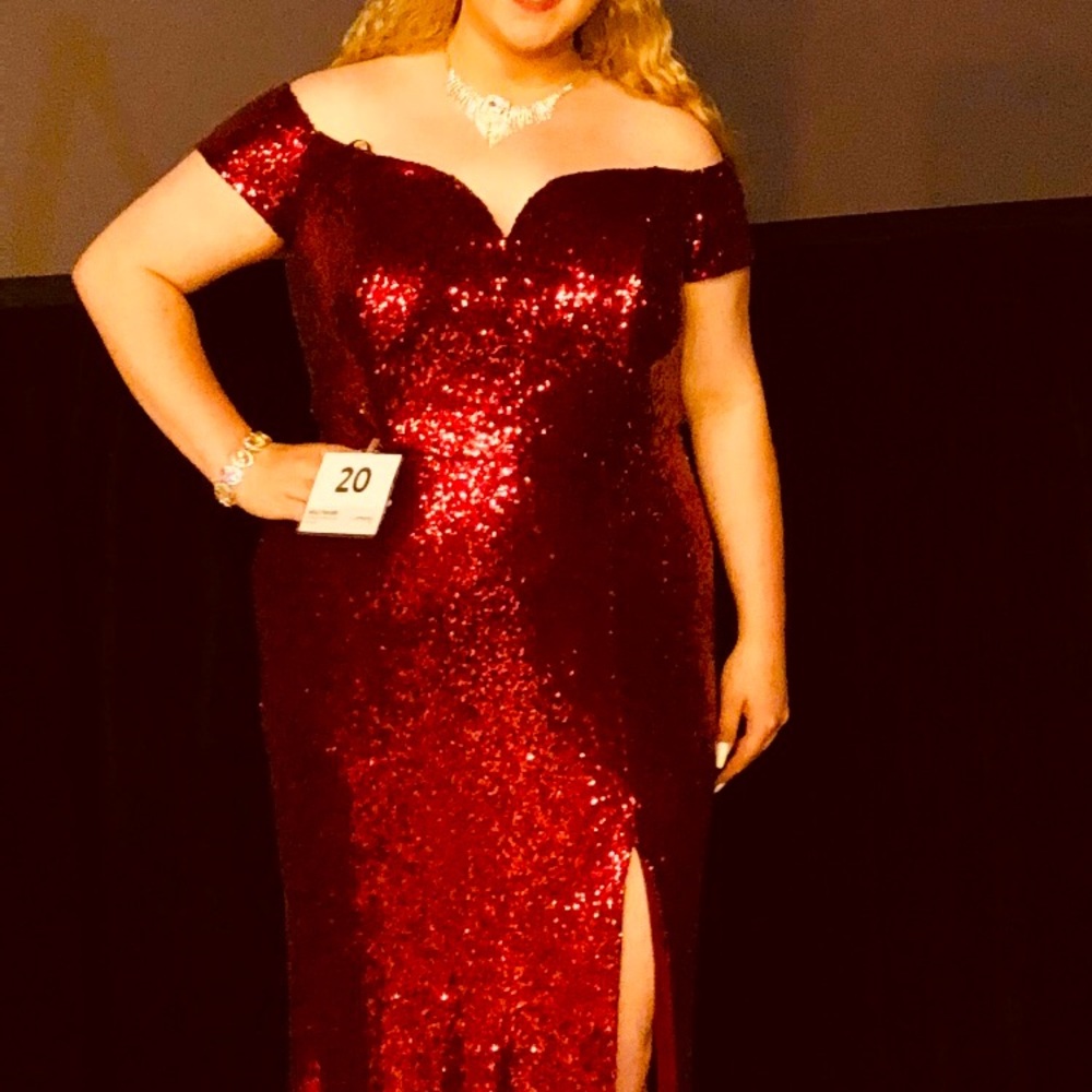 Sassy and sparkly prom gown